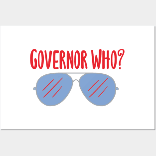 Governor Who? Blue Aviators Posters and Art